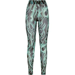 Philipp Plein - Tulle Leggings - Veelkleurig - Vlammenprint
