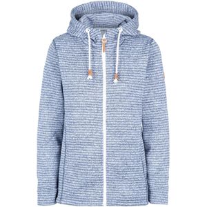 Trespass - Dames Kari Gestreepte Fleece Jas - Blauw - 100% Polyester