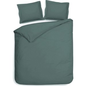 Heckett & Lane Dekbedovertrek punto mineral green 260 x 200 220 cm + 2 slopen 60 x 70 cm