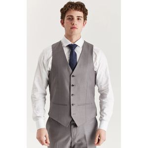 Gilet - Grijs - Getailleerd - Slim Formeel Vest