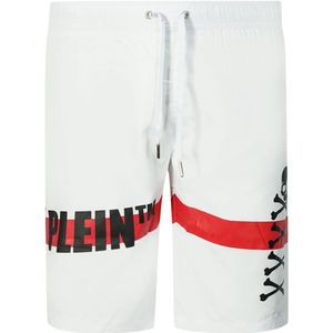 Philipp Plein TM Skull And Bones White Swim Shorts
