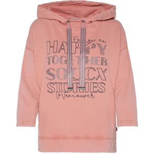 Soccx - Hoodie - Used-kleur - Dames - 3/4 Mouwen