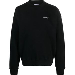 Off-White - Lunar Arrow - Sweatshirt - Zwart