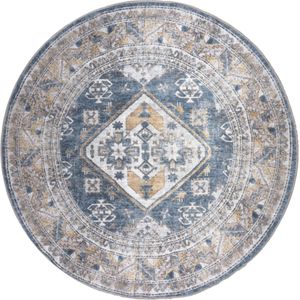 Veer Carpets Vloerkleed laria blue 4 rond ø120 cm