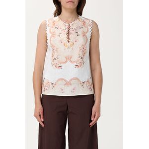 Twinset - Dames Top - Multicolor - 100% Linnen - Bloemenprint