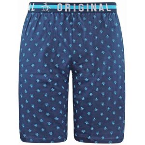 Original Penguin - AOP Bedrukte Lounge Shorts - Navy - Heren