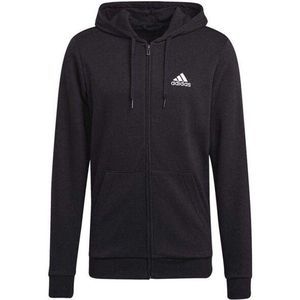 Adidas - French Terry - Hoodie - Zwart - Volledige Ritssluiting