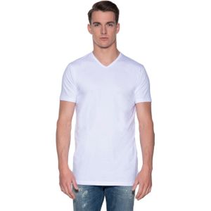 Slater Regular fit extra long t-shirt v-hals