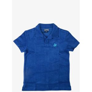 Vilebrequin - Kids Gill - Polo - Kobalt Blauw - Badstof Kwaliteit