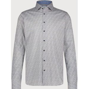 Blue Industry - Microprint Stretch Overhemd