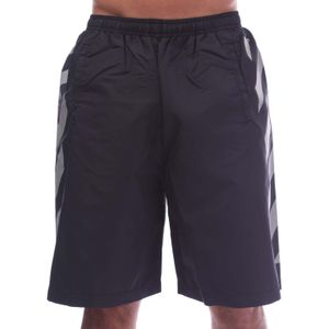 Herenzwemshort Off White Diagonal Surfer in zwart