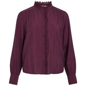 Vila - Vimalima Frill Shirt - Blouse - Fig