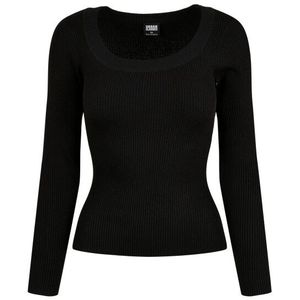 Urban Classics Dames trui met wijde hals en lange mouwen