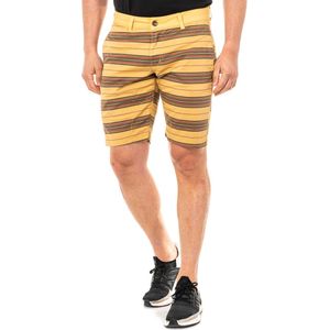 La Martina - LMBG01 - Bermuda - Bruin - Met Recht Gesneden Zomen en Riemlussen