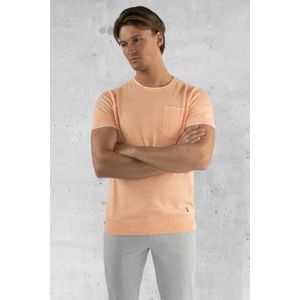 Kollekt Riccione linnen knitted pocket t-shirt -