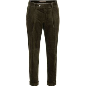 Men's Boss H-Perin Pleat Trousers in Green