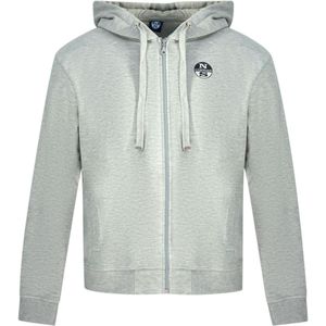 North Sails - Hoodie met Rits - Grijs - Heren