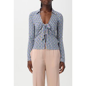 Geometrische Print Knot Blouse