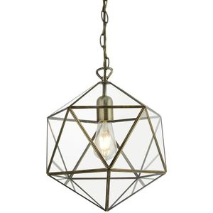 Bussandri Exclusive Bohemian hanglamp - glas bohemian e27 l: 33cm voor binnen woonkamer eetkamer brons