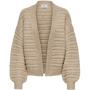 Only Onlnala life wool ls open cardigan zand dessin