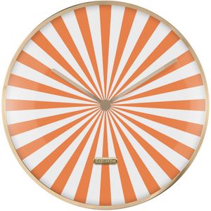 Karlsson wandklok candy swirl dome bright orange & white- Ø40cm