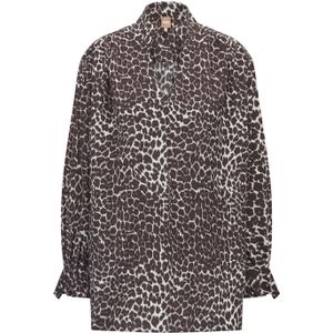 BOSS - Lalene Top - Blousetop - Dierenprint - 100% Zijde