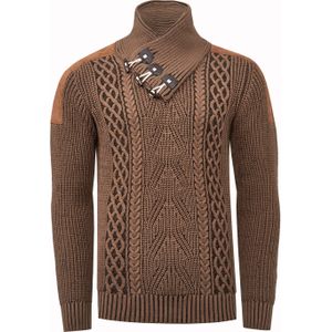 Rusty Neal - Gebreide Trui - Opstaande Kraag - Casual Pasvorm