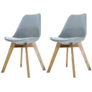 Essence Legno stoel licht houten onderstel set van 2