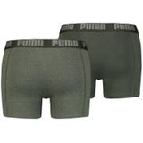 Puma - Basic Boxer 2-Pack - Ondergoed - Groen
