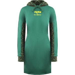 Puma - x Mr. Doodle - Pullover - Groen - Dames - Trui met Capuchon