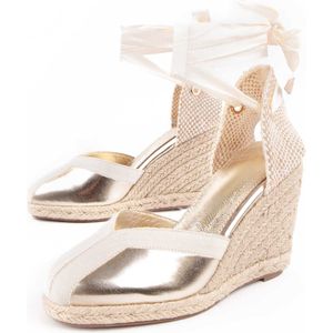 Montevita - Balenci2 - Espadrilles - Goud - Met Sleehak