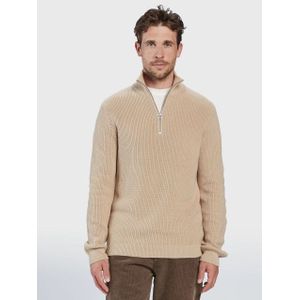 Gabba Cape roll neck knit light sand 10078