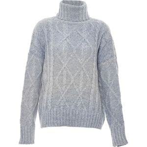 MYMO - Trui - Lichtbeige / Smoky Blue - Losse Pasvorm - Lange Mouw