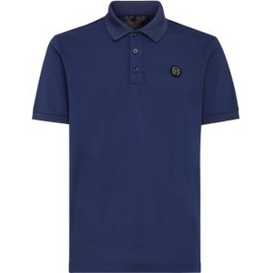 Philipp Plein - Slim Fit Polo Shirt SS - Blauw - Katoen