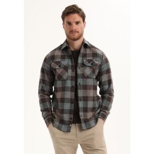 Gabbiano - 335749 - Overhemd - Bruin - 100% Katoen - Lange Mouwen