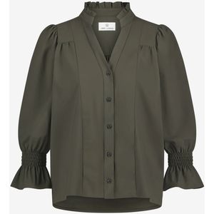 Jane Lushka U724229 olivia blouse technical jersey army