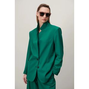 Jane Lushka Lennard oversized blazer technical jersey green