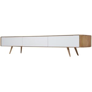 Gazzda Ena lowboard houten tv meubel naturel 225 x 55 cm