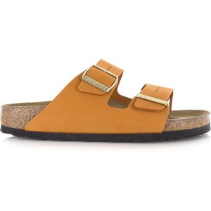 Birkenstock Arizona | burnt orange narrow platte sandalen unisex