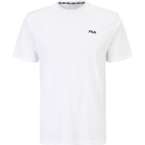 Fila - T-shirt - Wit - Katoen - Logo Ontwerp - Crew Neck