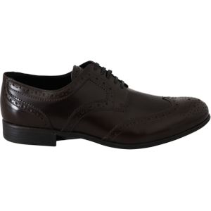 Dolce & Gabbana Vrouwen bruin leer Broques Oxford Wingtip Schoenen