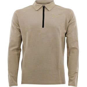 Legend Sports Sweater la luxe lounge half zip beige heren/dames katoen