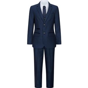 3-delig - Marineblauw - Tweedpak - Voor Jongens - Blazer, Gilet en Broek