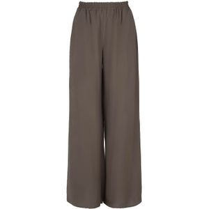 Palazzo Broek - Khaki - Wijde Pijpen - Rayon Crêpe Stof