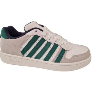 K-SWISS Court Palisades - Sneaker - Wit Groen - Leer Suede
