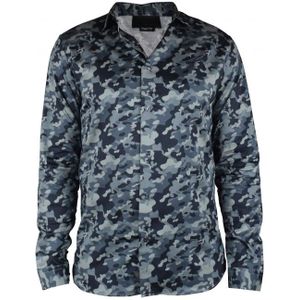 Philipp Plein - LS Camouflageshirt - Grijs - Katoen