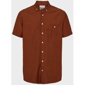 Kronstadt Johan ~linen s/s shirt ks3430 tobacco