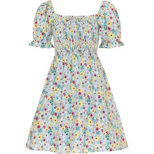 Mymo - Zomerjurk - Lichtblauw - Veelkleurig
