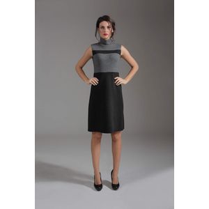 Three Fabric - Mouwloze Jersey Jurk - Grijstinten