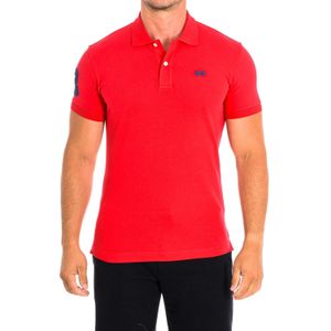 La Martina - Poloshirt - Rood - Katoen-Elastaan
